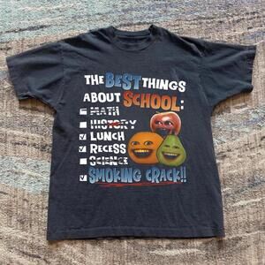 Annoying Orange Black Graphic Tee